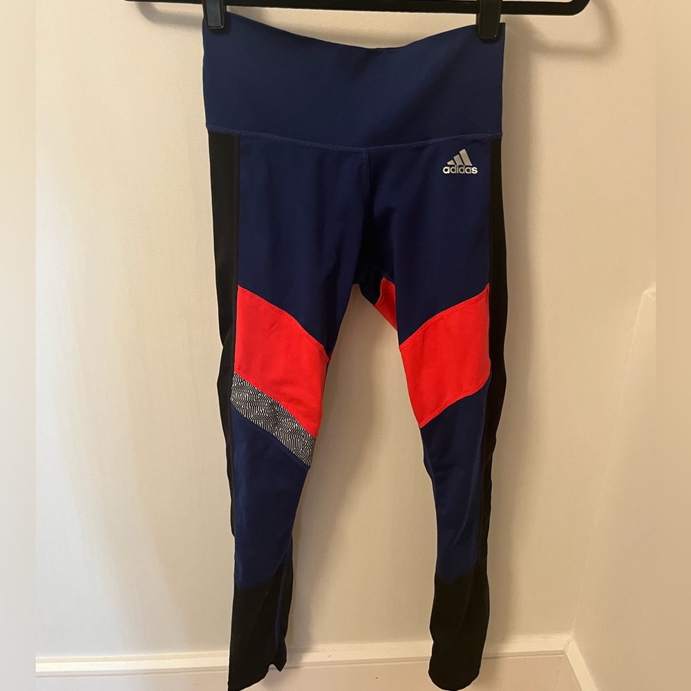 Adidas Blue Hot Pink White Black Leggings